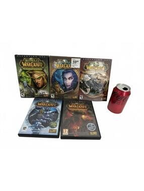 World of Warcraft WoW PC Game Set of 5 Battle Chest Expansion Packs Blizzard Vtg